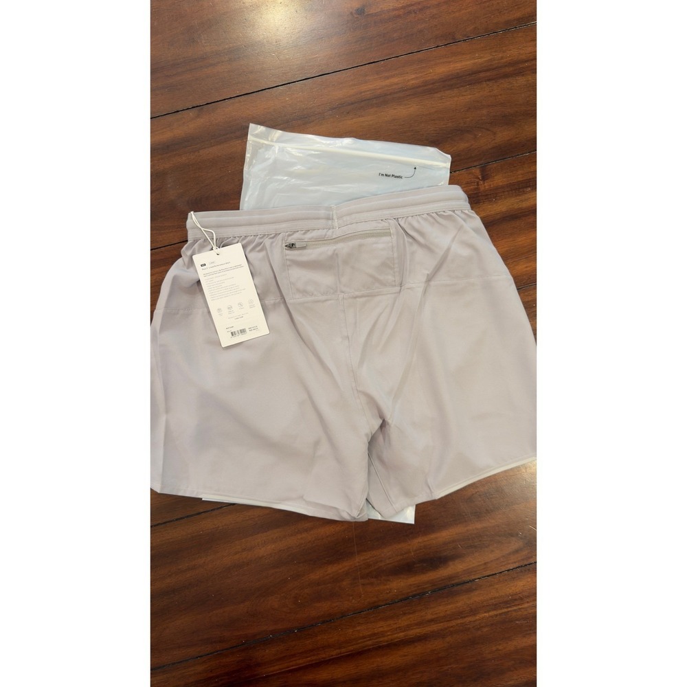LSKD Pace 5" Lined Performance Shorts Alloy Gray Mens Size Medium NWT NEW - Picture 4 of 16